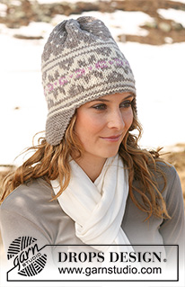 Huer med øreklapper / DROPS 116-34
