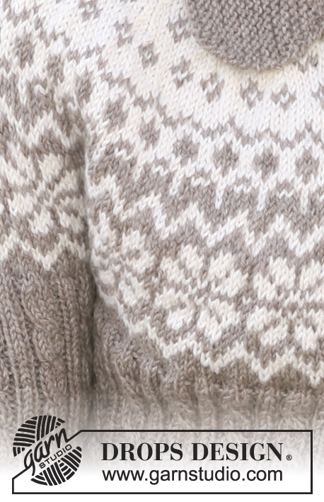DROPS 116-44 - DROPS Jacket in ”Karisma” with Norwegian pattern, cables and round yoke sleeves. Size S to XXXL.