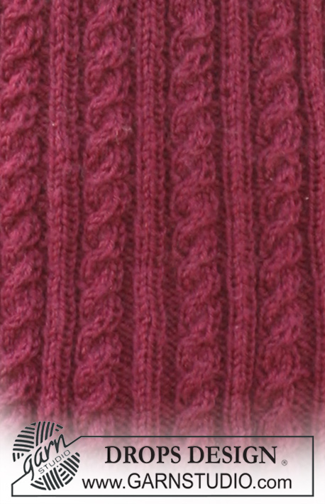 Katrina / DROPS 116-48 - DROPS Tunic in ”Karisma” with Norwegian pattern, cables and round yoke sleeves. Size S to XXXL.