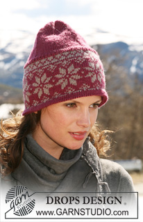 DROPS 116-5 - DROPS hat with Norwegian pattern in ”Karisma”.