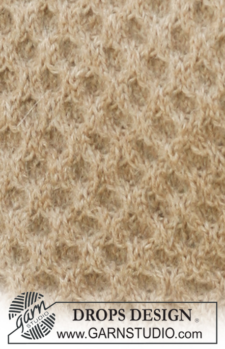 Gazebo / DROPS 117-20 - Strikket DROPS vest med riller og fletter i ”Classic Alpaca” eller Puna. Str S - XXXL.