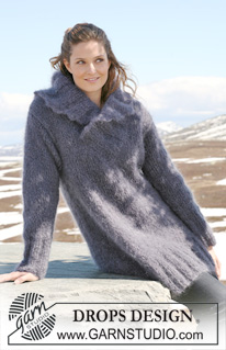 Violet in Vienna / DROPS 117-23 - Knitted DROPS jumper in ”Vienna”. Size S-XXXL.
