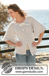 Tread Lightly / DROPS 118-36 - Saco DROPS tejido de lado a lado en 2 hilos “Alpaca”.  Talla S – XXXL
Diseño DROPS:  Patrón No. Z-499
