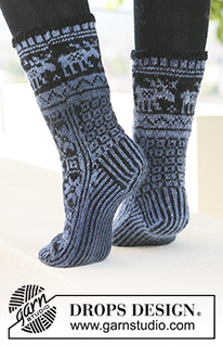 Christmas Socks & Slippers / DROPS 121-3