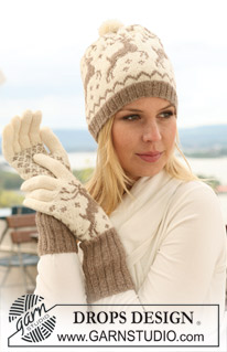 Christmas Mittens / DROPS 122-14