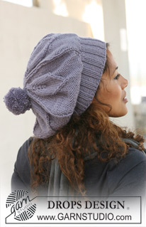 Medusa / DROPS 126-26 - DROPS hat in ”Nepal” with leaf pattern. 