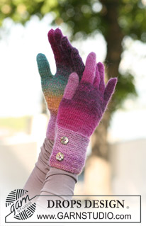 Catch a Rainbow / DROPS 126-29 - DROPS sormikkaat ”Delight”-langasta.