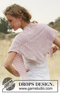 Good Morning / DROPS 127-30 - DROPS pitsineulehuivi ”Alpaca”-langasta. 