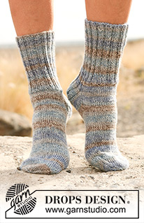 Halblange Socken / DROPS 130-15