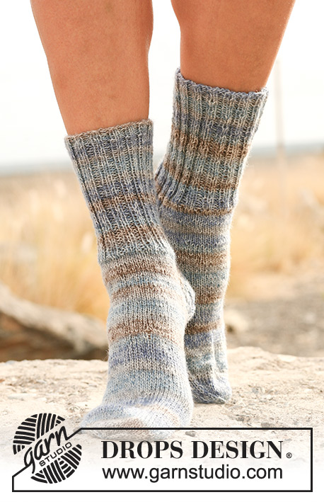 Halblange Socken / DROPS 130-15