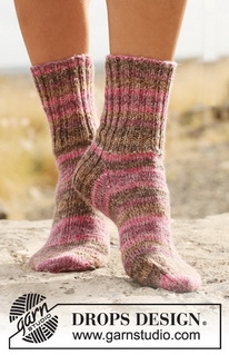 Halblange Socken / DROPS 130-17