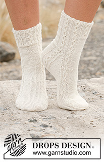 Halblange Socken / DROPS 130-18