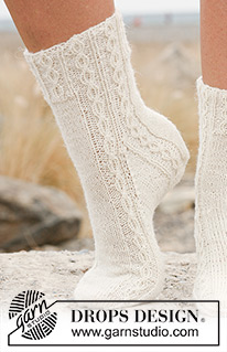 Halblange Socken / DROPS 130-18