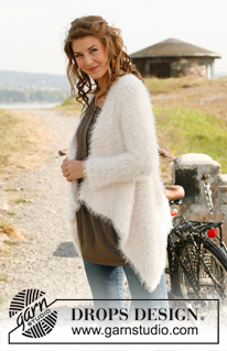 Frosty / DROPS 131-46 - Chaleco o saco DROPS, de punto, tejido lateralmente en “Symphony”. Talla: S – XXXL.