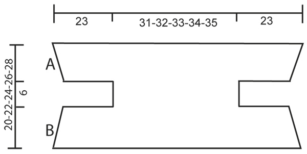 Diagram measurements for DROPS 132-16
