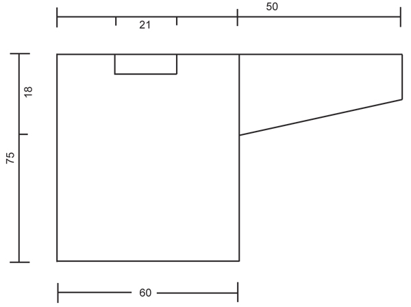 Diagram measurements for DROPS 133-23