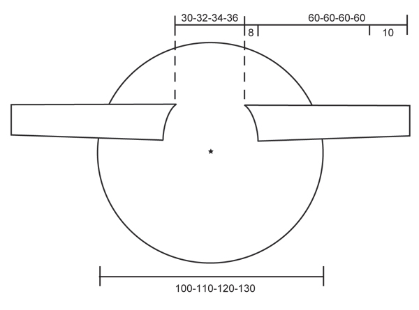 Diagram measurements for DROPS 134-5
