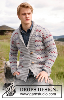Men's Jackets & Cardigans / DROPS 135-21