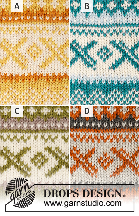 Ivalo / DROPS 135-43 - Pull tricoté avec empiècement arrondi et jacquard nordique, en DROPS Karisma. Du S au XXXL.
