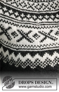 Susan / DROPS 135-5 - Knitted jumper with round yoke and Nordic pattern in DROPS Karisma. Size: S to XXXL.