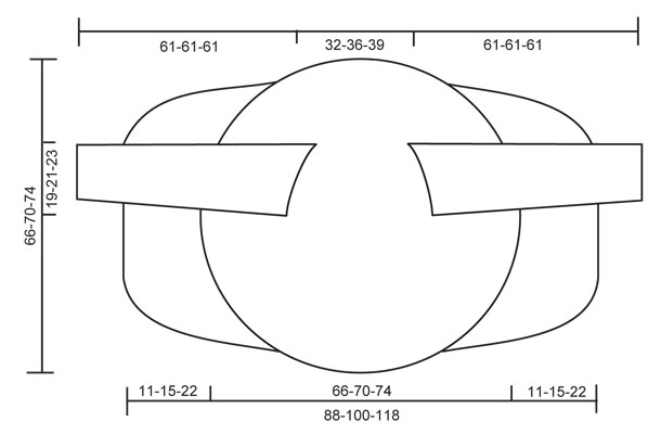 Diagram measurements for DROPS 136-1