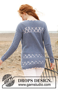 Country Dream / DROPS 136-25 - Túnica DROPS, en ganchillo / crochet, en “Safran”. Talla: S – XXXL.