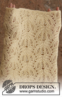 Buttercream / DROPS 137-13 - DROPS pitsineulekauluri ”Alpaca”-langasta.