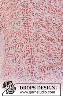 Fairy Web / DROPS 137-4 - DROPS pitsineulehuivi ”Lace”-langasta.