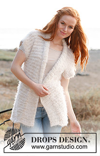Milky Wave / DROPS 138-17 - Strikket DROPS kimonojakke i “Symphony” eller Melody og “Cotton Viscose”. Str S - XXXL.