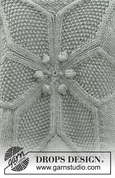 Mint Star / DROPS 142-15 - Gestrickte DROPS Kreisjacke in ”Nepal”. Größe S - XXXL.