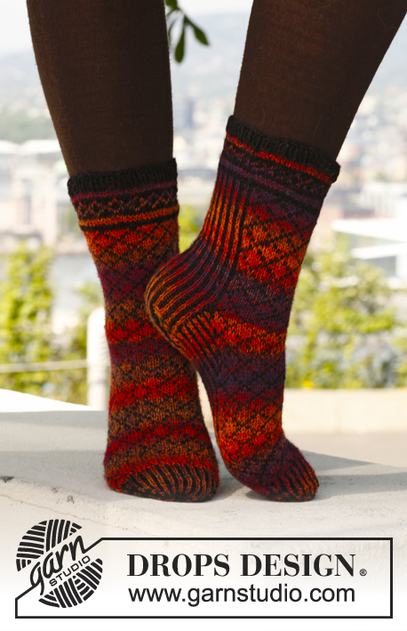 Hot Sunset / 143-21 - Free knitting patterns by DROPS