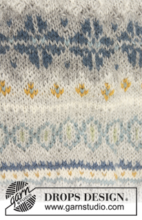 Autumn Aurora / DROPS 143-29 - Knitted DROPS socks with fair-isle pattern in ”Alpaca”.
