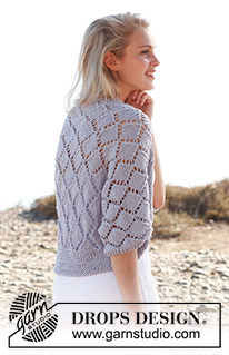 Cassie / DROPS 146-16 - DROPS pitsineulebolero ”Big Merino” -langasta. Koot S-XXXL.