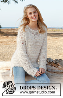 Free patterns using DROPS Alpaca Bouclé / DROPS 146-18