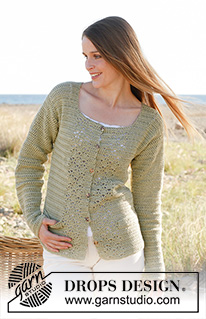 Springfield / DROPS 147-11 - Gehaakt DROPS vest van ”Muskat”. Maat: S - XXXL

