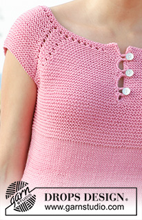 Tessa / DROPS 148-10 - Stickad DROPS tunika i ”Muskat”. Stl S - XXXL.