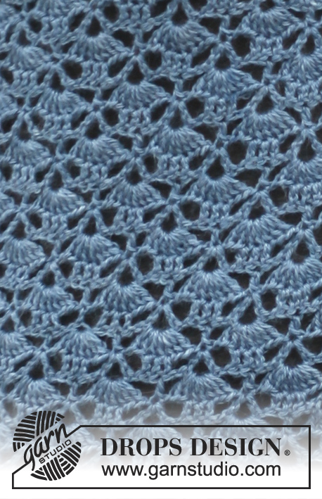 Forget-Me-Not / DROPS 149-19 - Gehaakt DROPS vest met raglan en kantpatroon, wordt van boven naar beneden gehaakt van ”BabyAlpaca Silk”. Maat: S - XXXL.