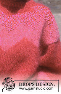 Pink Explosion / DROPS 15-14 - DROPS jumper in “Vienna” with pattern in “Muskat”. Size M.