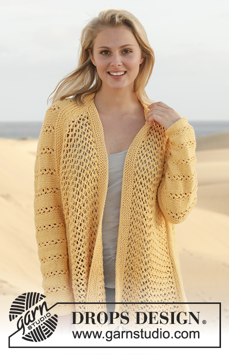 Indulgence / DROPS 152-36 - DROPS pitsineulejakku ”Paris”-langasta. Koot S-XXXL.