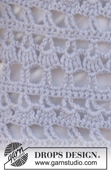 Nevertheless / DROPS 153-10 - Crochet DROPS jacket in Paris. Size: S - XXXL.