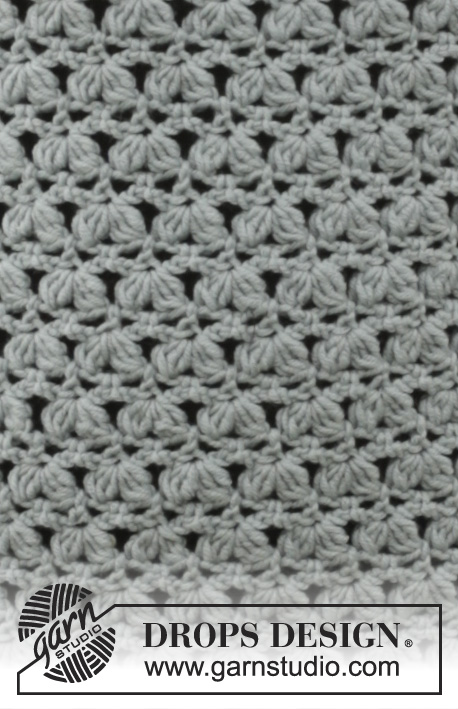Yesterday / DROPS 156-18 - Crochet DROPS jumper with lace pattern, round yoke and detachable collar, worked top down in ”Merino Extra Fine”. Size: S - XXXL.