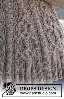 Alana / DROPS 156-19 - Knitted DROPS jumper with cables and raglan, worked top down in ”Karisma”. Size S-XXL