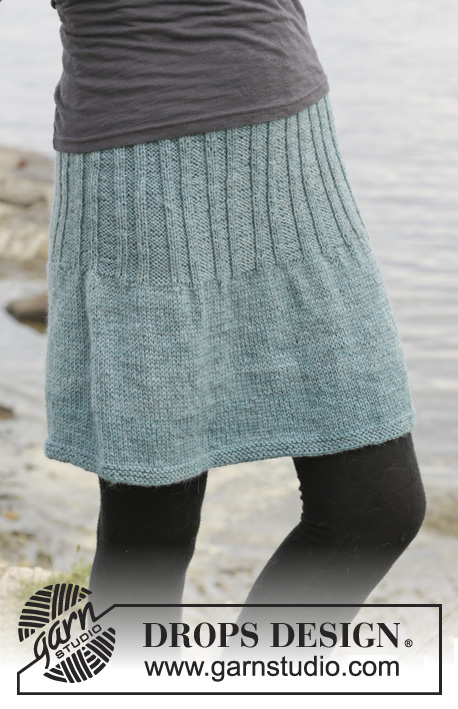 Angel Falls Skirt / DROPS 156-8 - Gratis strikkeopskrifter fra Design