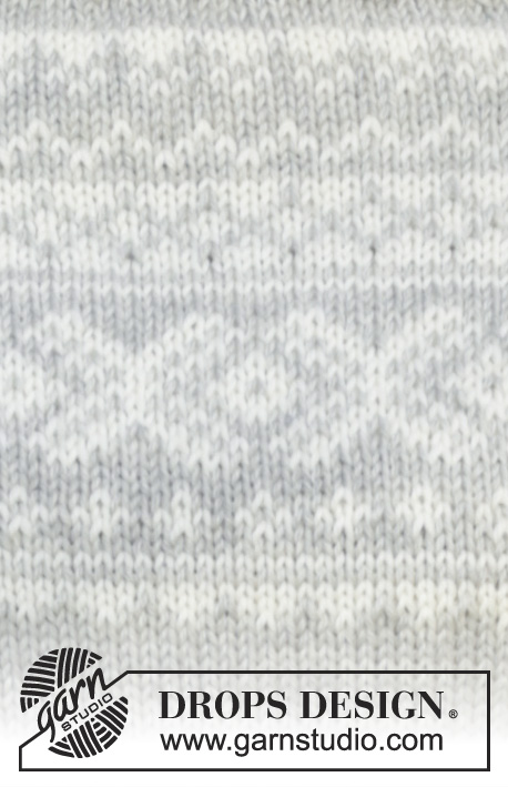 Silver Dream / DROPS 157-2 - Pull et bonnet DROPS avec jacquard norvégien, en ”Karisma”. Du S au XXXL.