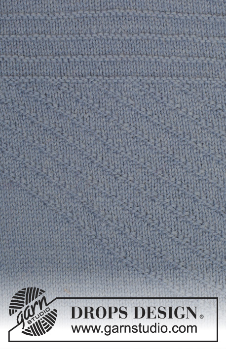 Lazy Sunday Afternoon Cardigan / DROPS 158-8 - Gestrickte DROPS Jacke in ”Lima” oder Belle mit Querrippen und Strukturmuster. Größe S - XXXL.