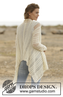 Freedom / DROPS 159-20 - DROPS pitsineulejakku ”BabyMerino”- ja ”Brushed Alpaca Silk” -langoista. Koot S-XXXL.