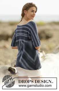 Deep Sea / DROPS 161-26 - Knitted DROPS jacket in garter st in ”Delight”. Size: S - XXXL.