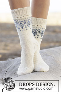 Halblange Socken / DROPS 161-34