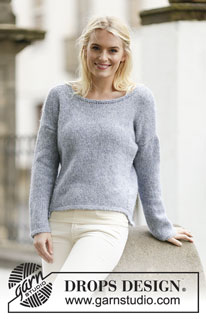 Cozy Afternoon / DROPS 161-4 - Jersey de punto DROPS, tejido de arriba abajo en ”Air”. Talla S – XXXL