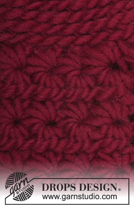 Chass / DROPS 164-11 - Crochet DROPS slippers with star pattern and slip stitches in ”Polaris”.